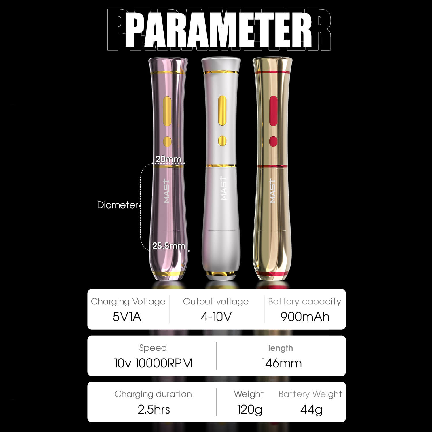 Dragonhawk Mast P40 Wireless Machine - Choose Your Colour