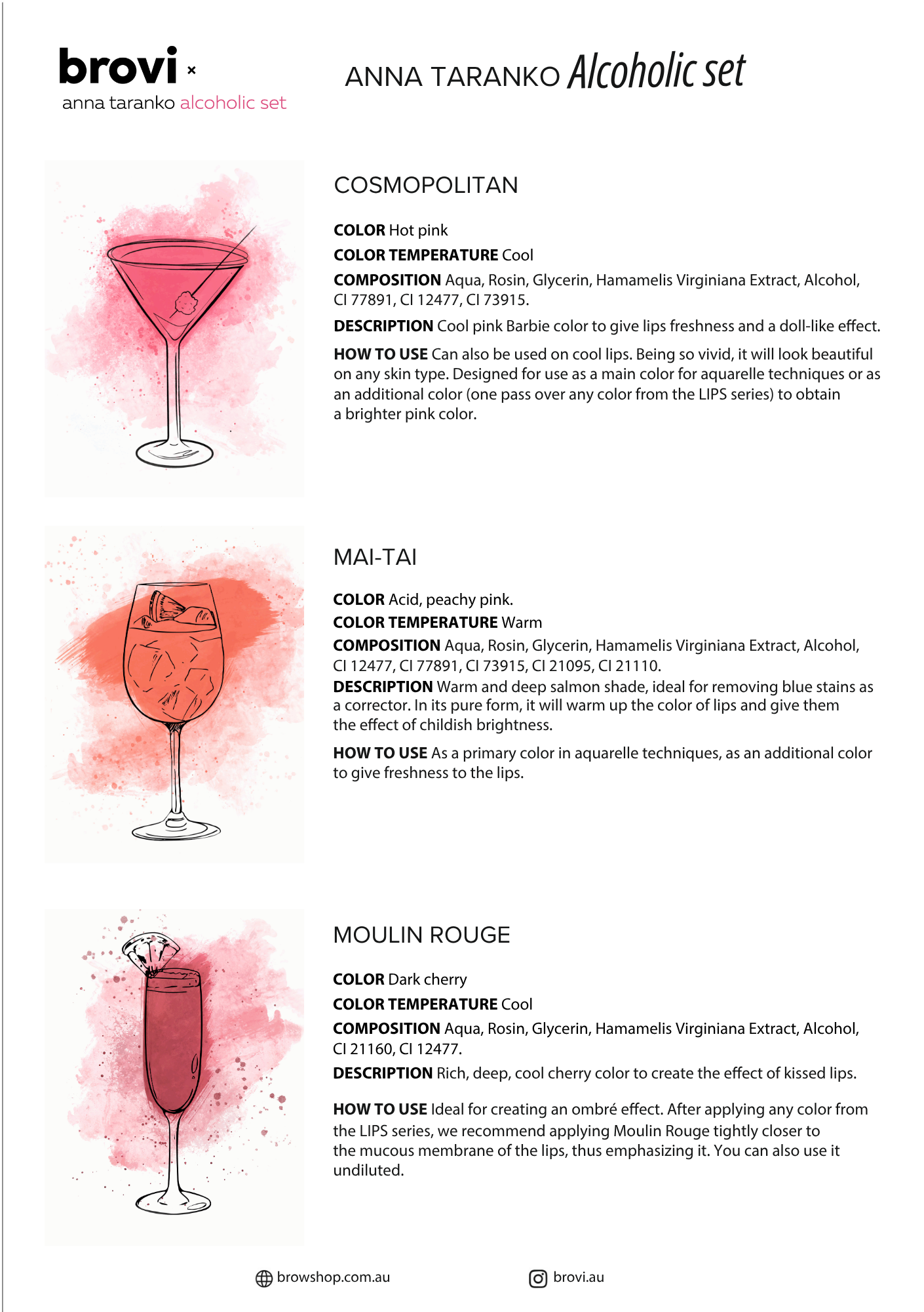 BROVI - Alcoholic Set - Cosmopolitan, 5ml