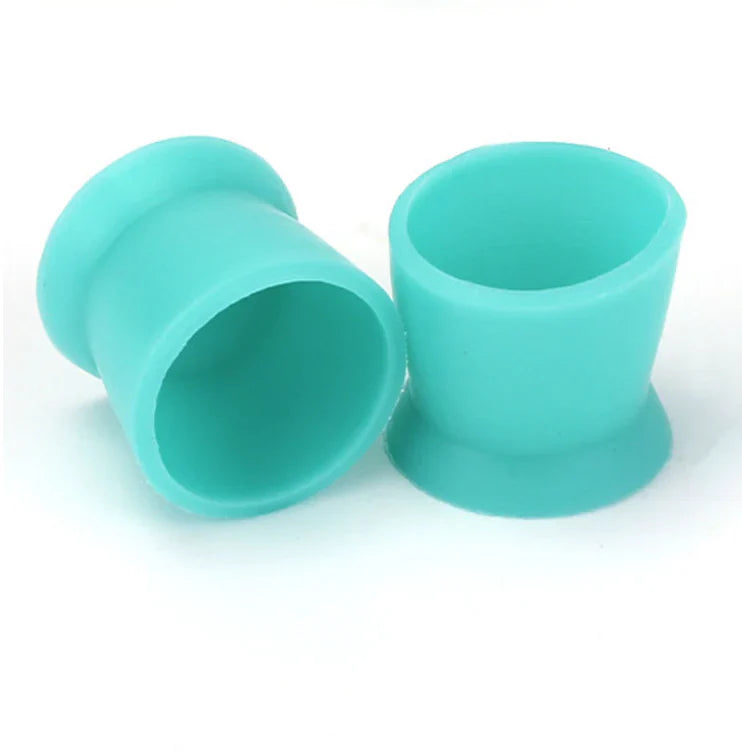 Silicone Pigment Cups - Flat Bottom Suction - Teal (25pcs)