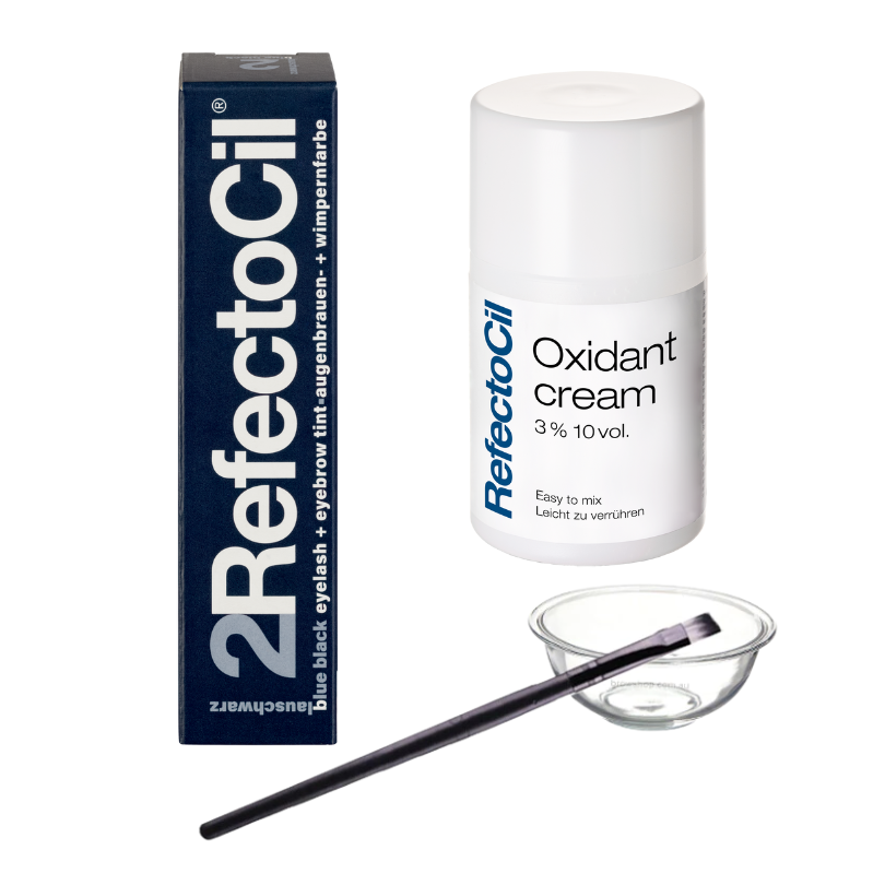 RefectoCil - Lash &amp; Brow Tint Kit (Cream Oxidant) - Blue Black