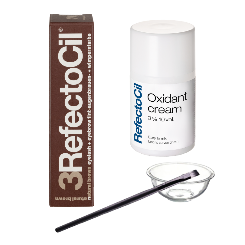 RefectoCil - Lash &amp; Brow Tint Kit (Cream Oxidant) - Natural Brown