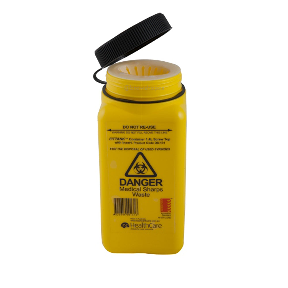 Sharps Container - 1.4 litre ASP Microblading Cosmetic Tattoo SPMU PMU