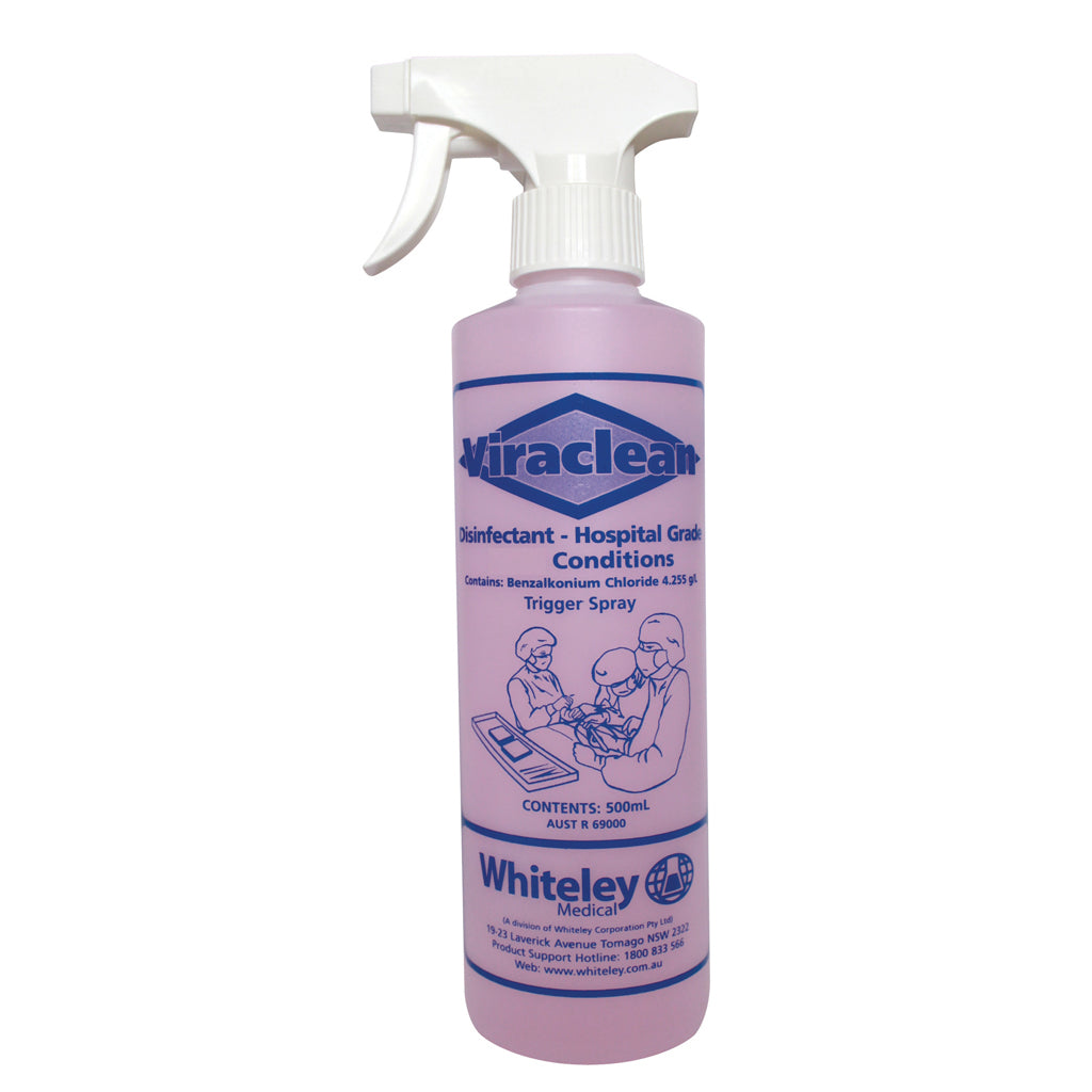 Viraclean - Hospital Grade Disinfectant 500ml Spray Bottle