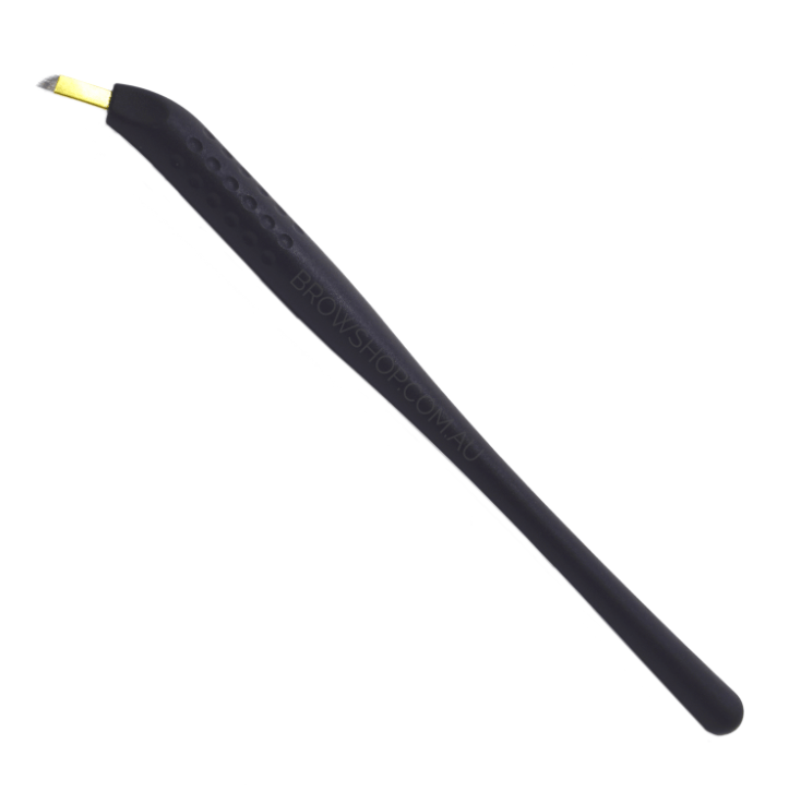 Black Disposable Hand Tool - 14 Curved Hard Nano LB Microblading Cosmetic Tattoo SPMU PMU