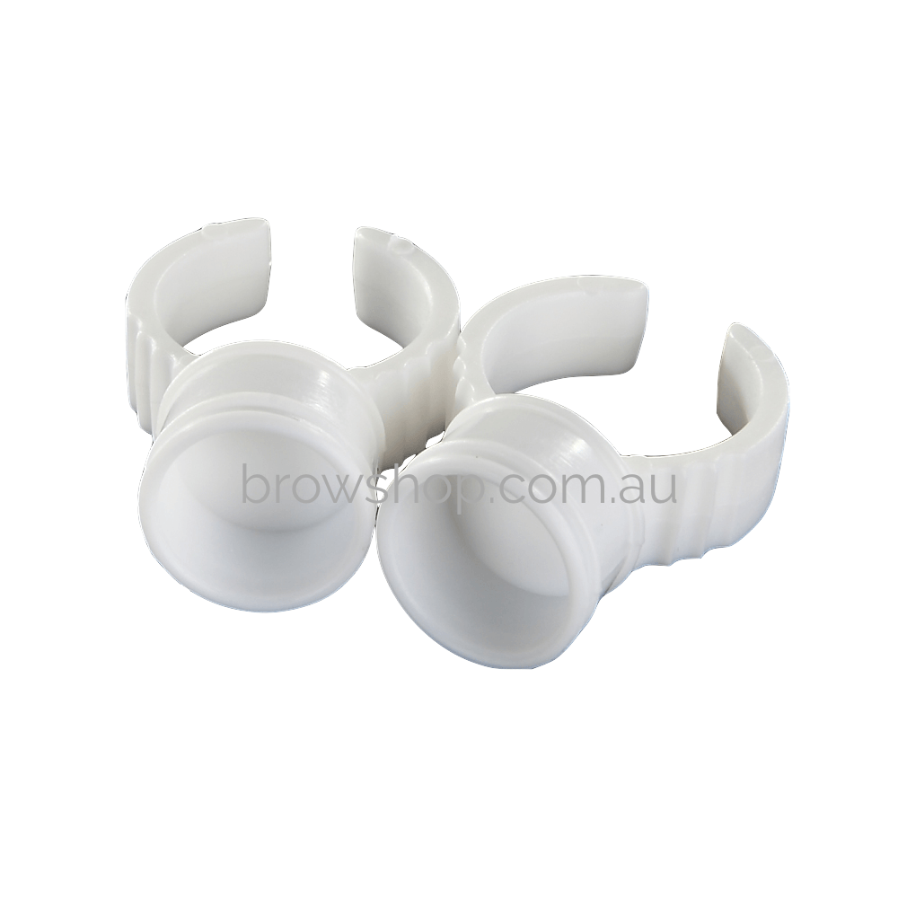 Pigment Cup Rings - Medium (100 pcs) YIJT Microblading Cosmetic Tattoo SPMU PMU