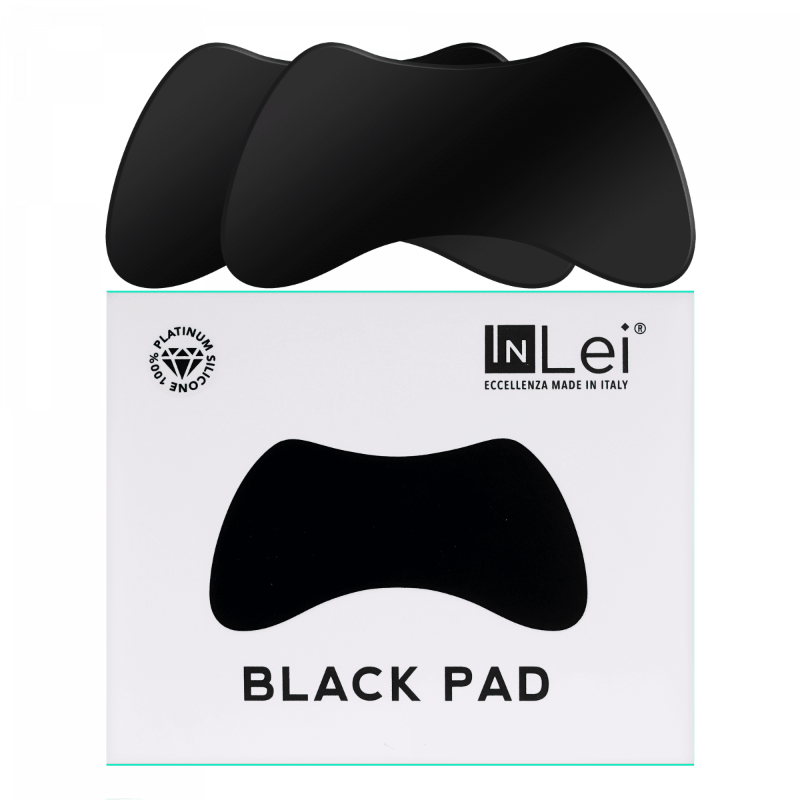 InLei Black Reusable Silicone Eye Pads - 2 pair