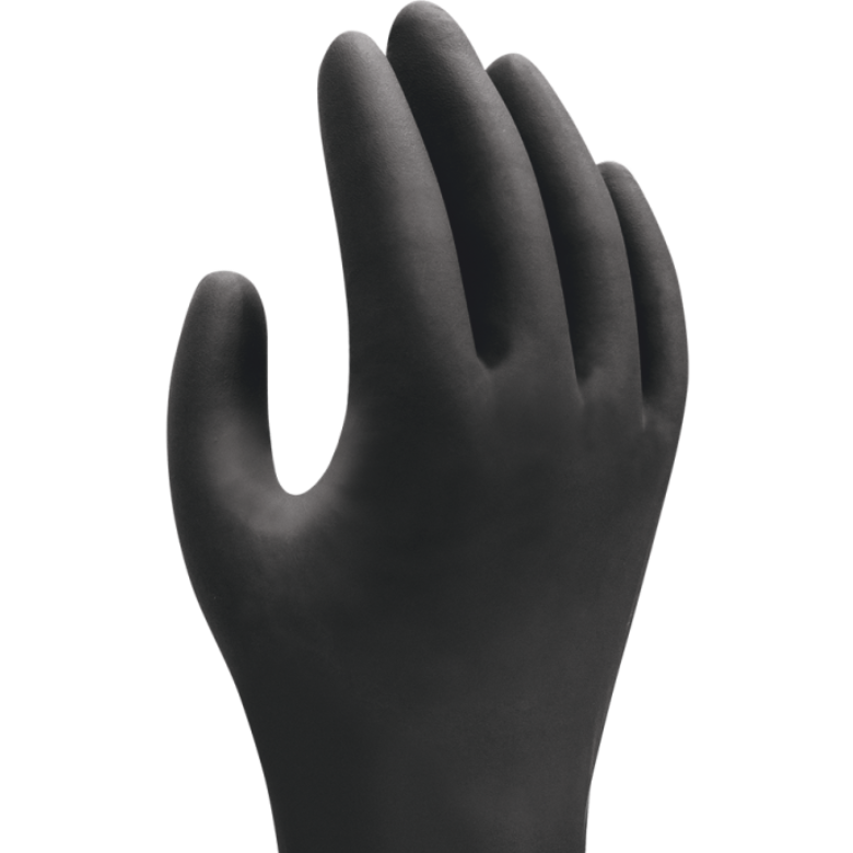 Disposable Biodegradable Nitrile Gloves - BLACK