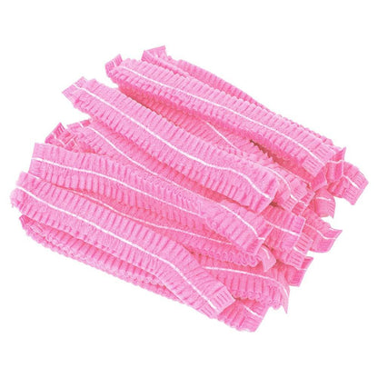 Disposable Hair Caps - Pink 100pcs