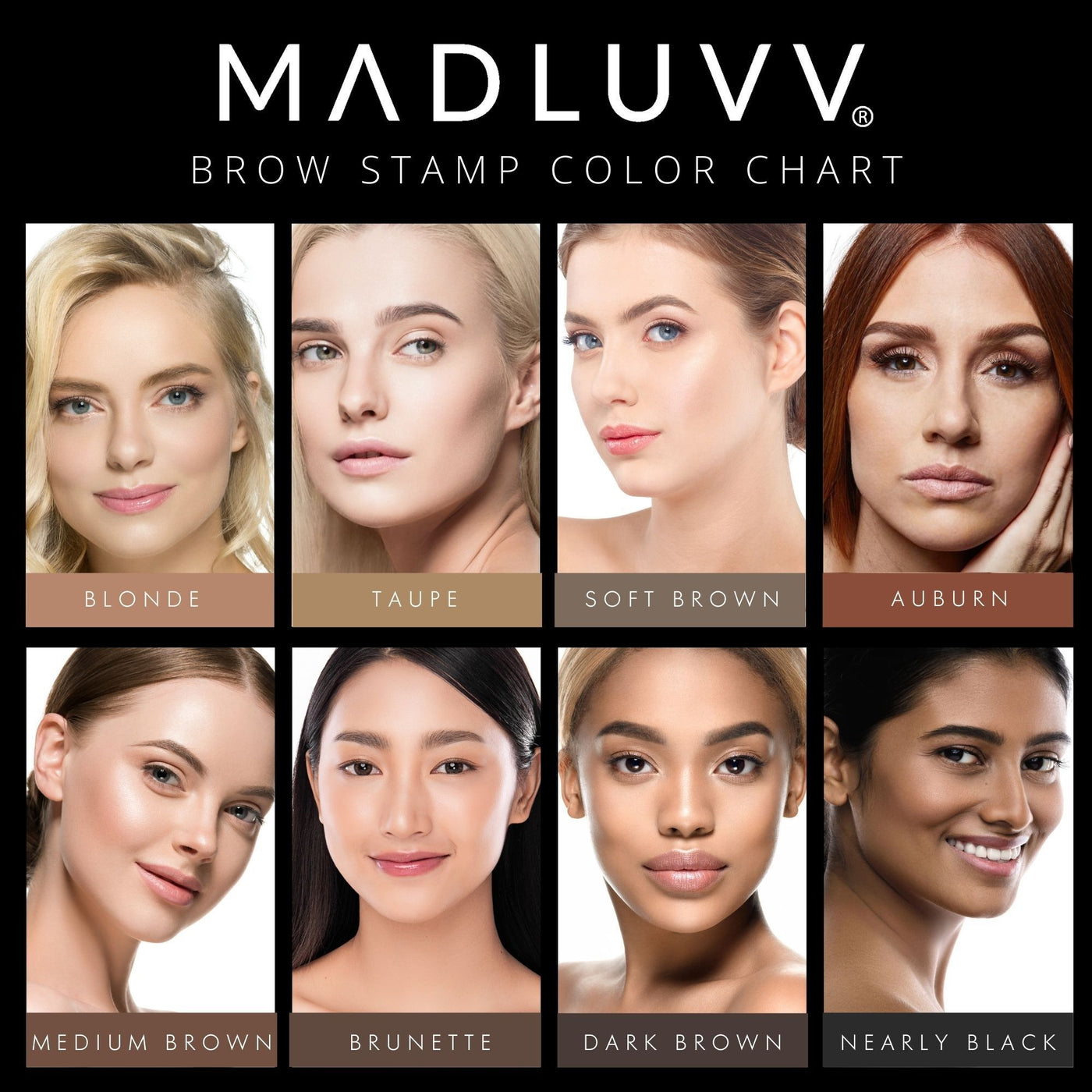 Madluvv Brow Stamp Refill - Choose your colour