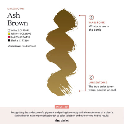 Tina Davies I Love Ink BROW Pigment - Ash Brown (15ml)