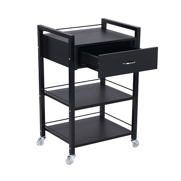 Bella 1 Drawer Trolley - Black