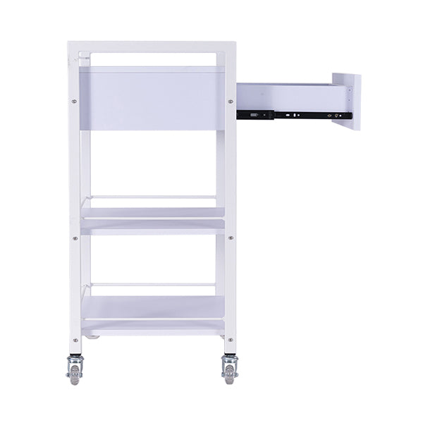 Bella 1 Drawer Trolley - White