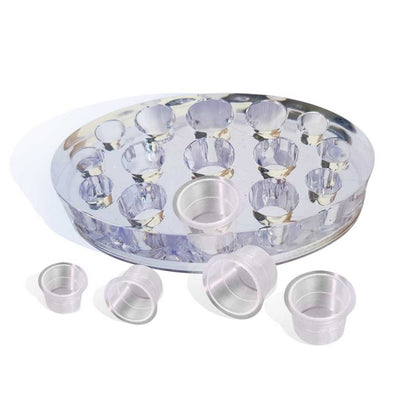 Acrylic Tattoo Pigment Cup Holder - Oval
