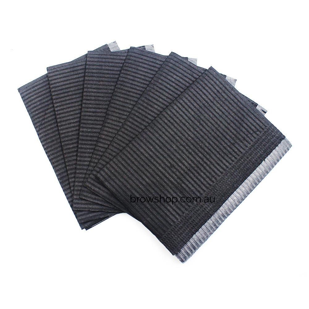 Disposable Dental Bibs - 3 ply - 33x45.5cm - Black (125 pcs) ORN Microblading Cosmetic Tattoo SPMU PMU