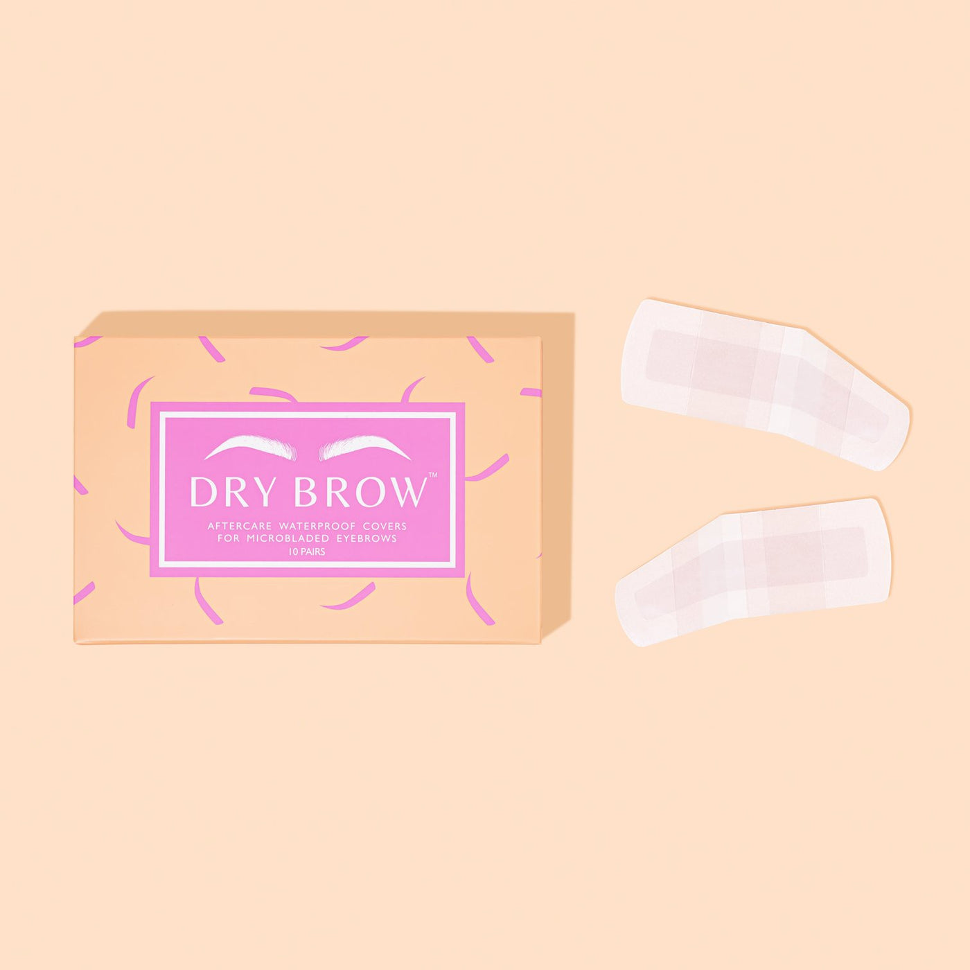 Dry Brow Aftercare Waterproof Covers for Eyebrows (10 Pairs)