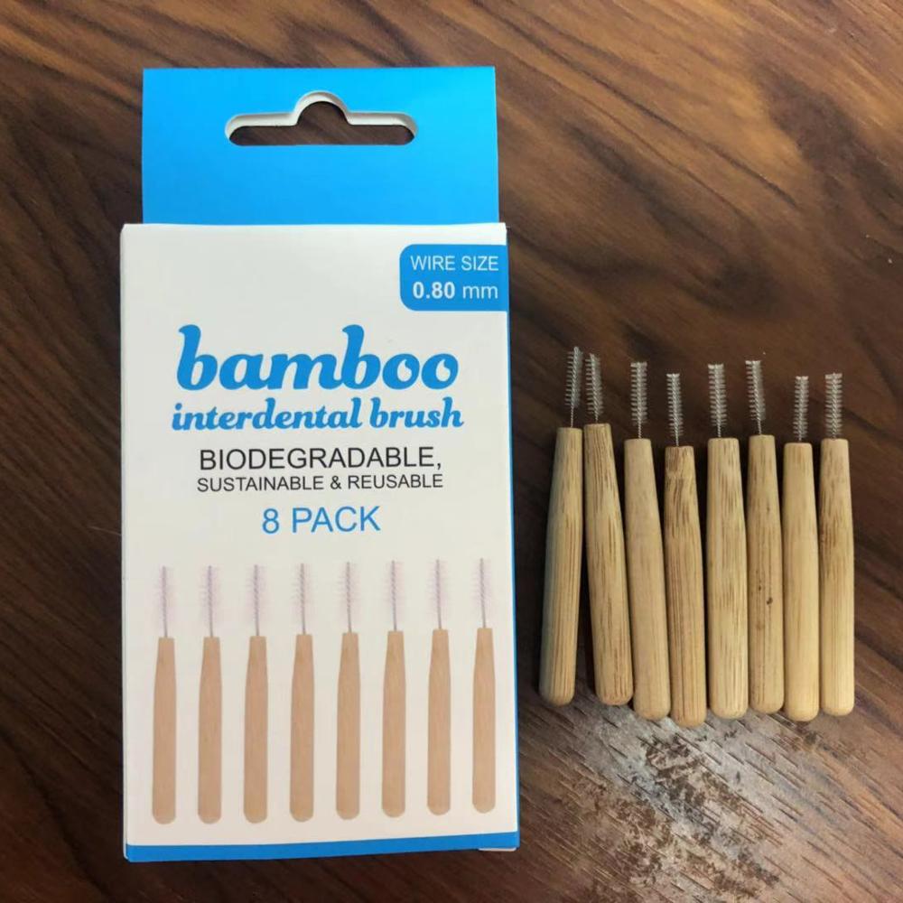 Bamboo Biodegradable Interdental Brush (8-40 pcs)