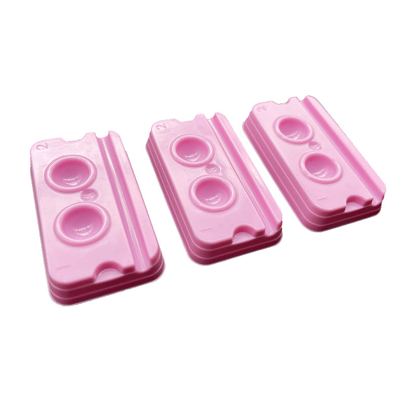 Dental Wells - 2 Well / Pink (50 pcs)