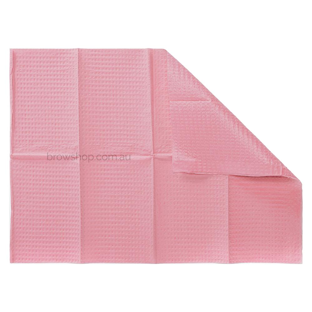 Disposable Dental Bibs - 3 ply - 33x45.5cm - Pink (125 pcs) ORN Microblading Cosmetic Tattoo SPMU PMU