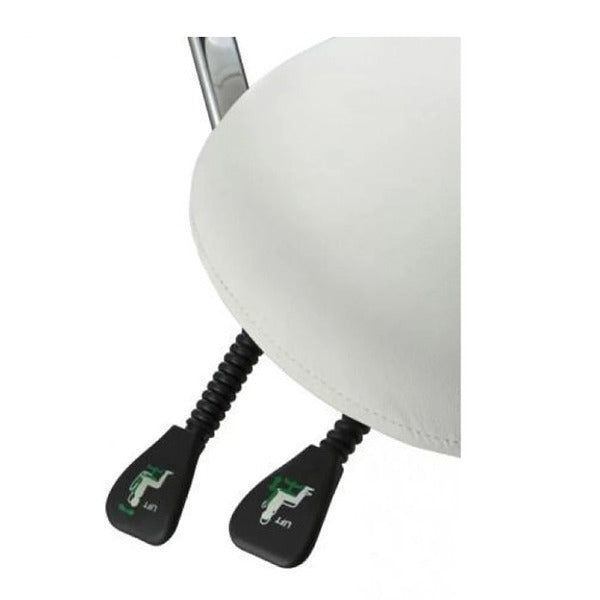 Saddle Medi with Tilt Stool - White