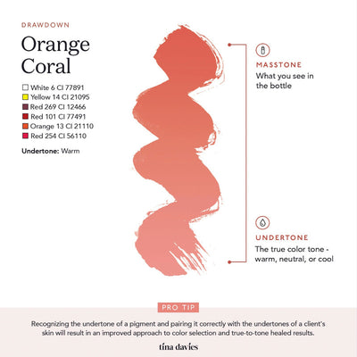 Tina Davies I Love Ink LIP Pigment - Orange Coral (15ml)