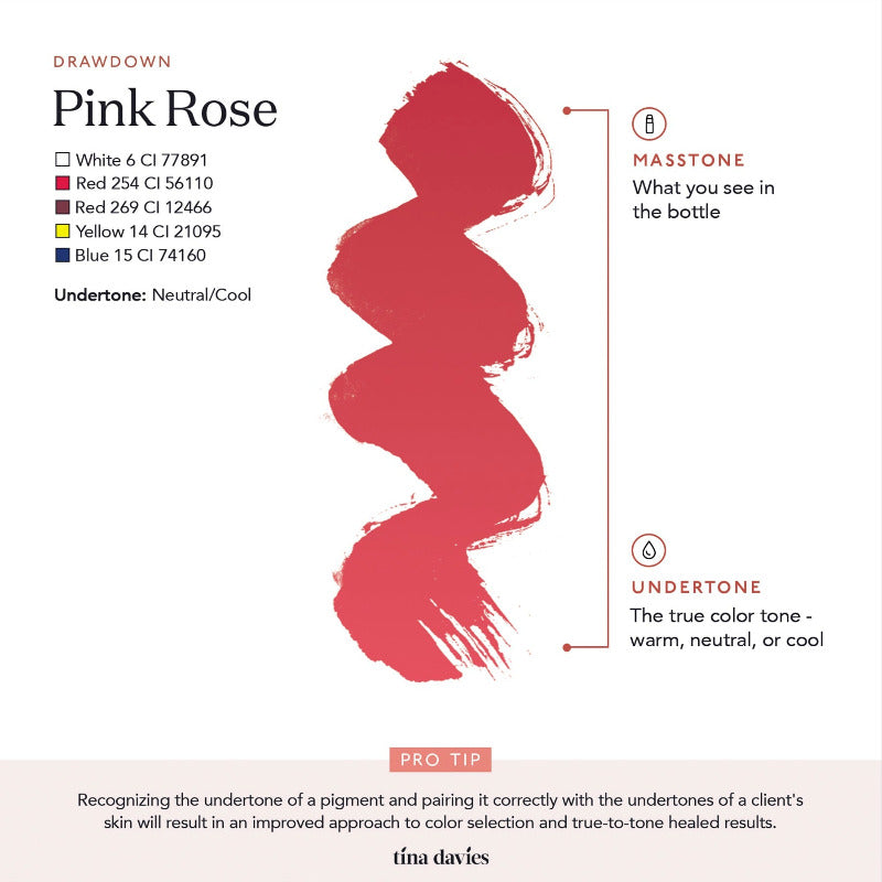 Tina Davies I Love Ink LIP Pigment - Pink Rose (15ml)