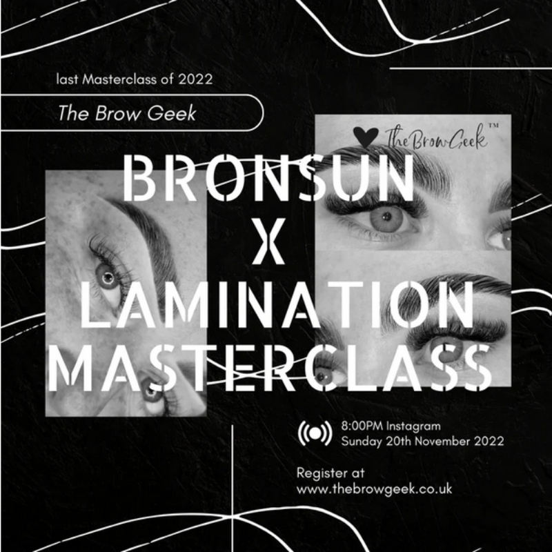 The Brow Geek - ONLINE Brow Lamination &amp; Bronsun Pro Official ULTIMATE Masterclass