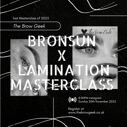 The Brow Geek - ONLINE Brow Lamination &amp; Bronsun Pro Official ULTIMATE Masterclass