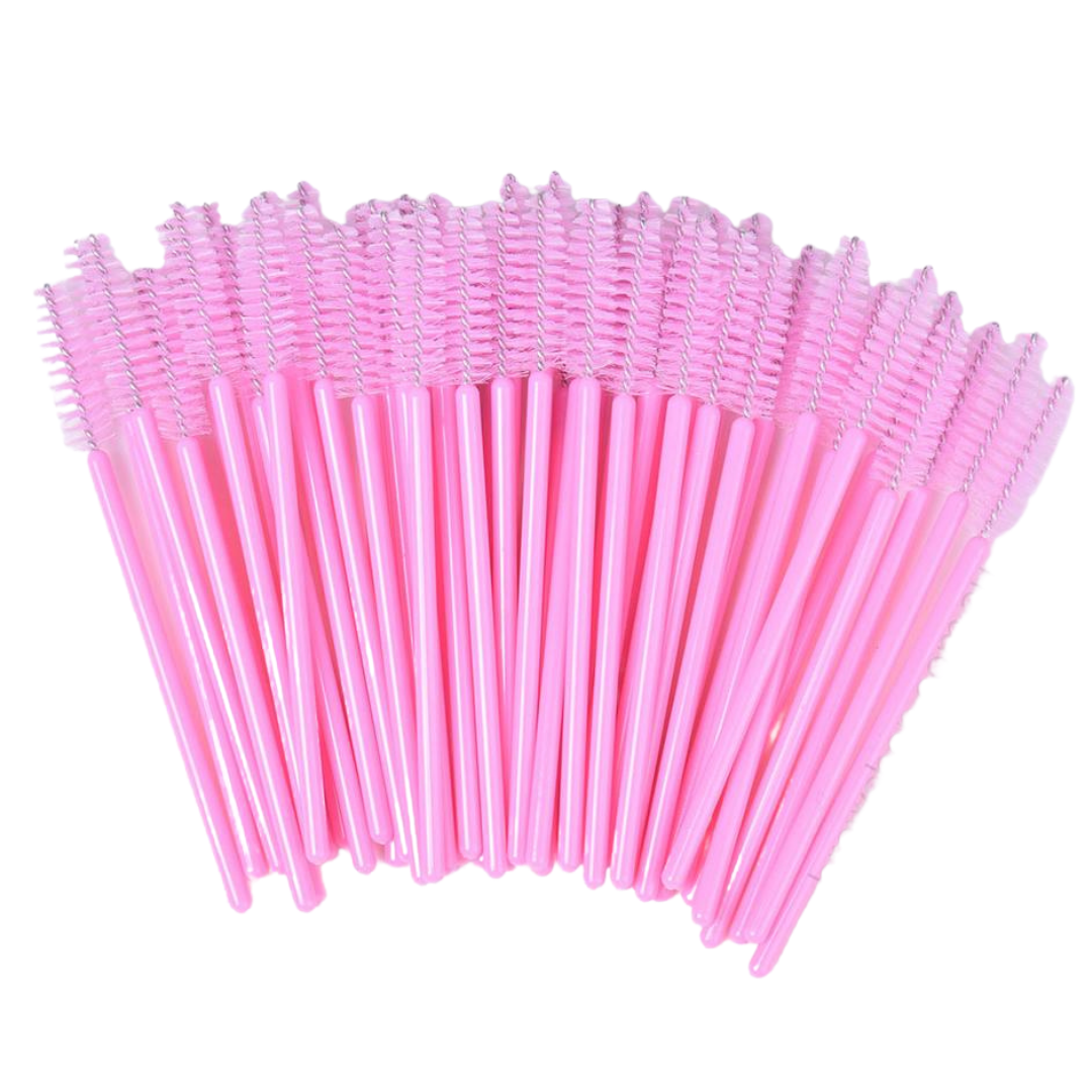 Mascara Wands/Spoolies - Baby Pink  (50/250/500pcs)