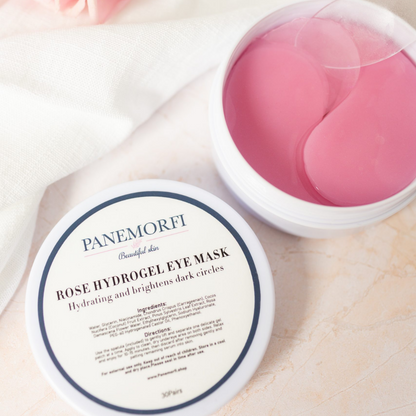 Panemorfi Rose Hydrogel Eye Masks