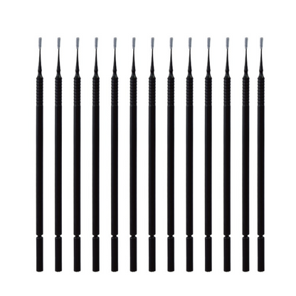 Micro Brushes - Black - EXTRA Slim w/bendable head (100/400pc)