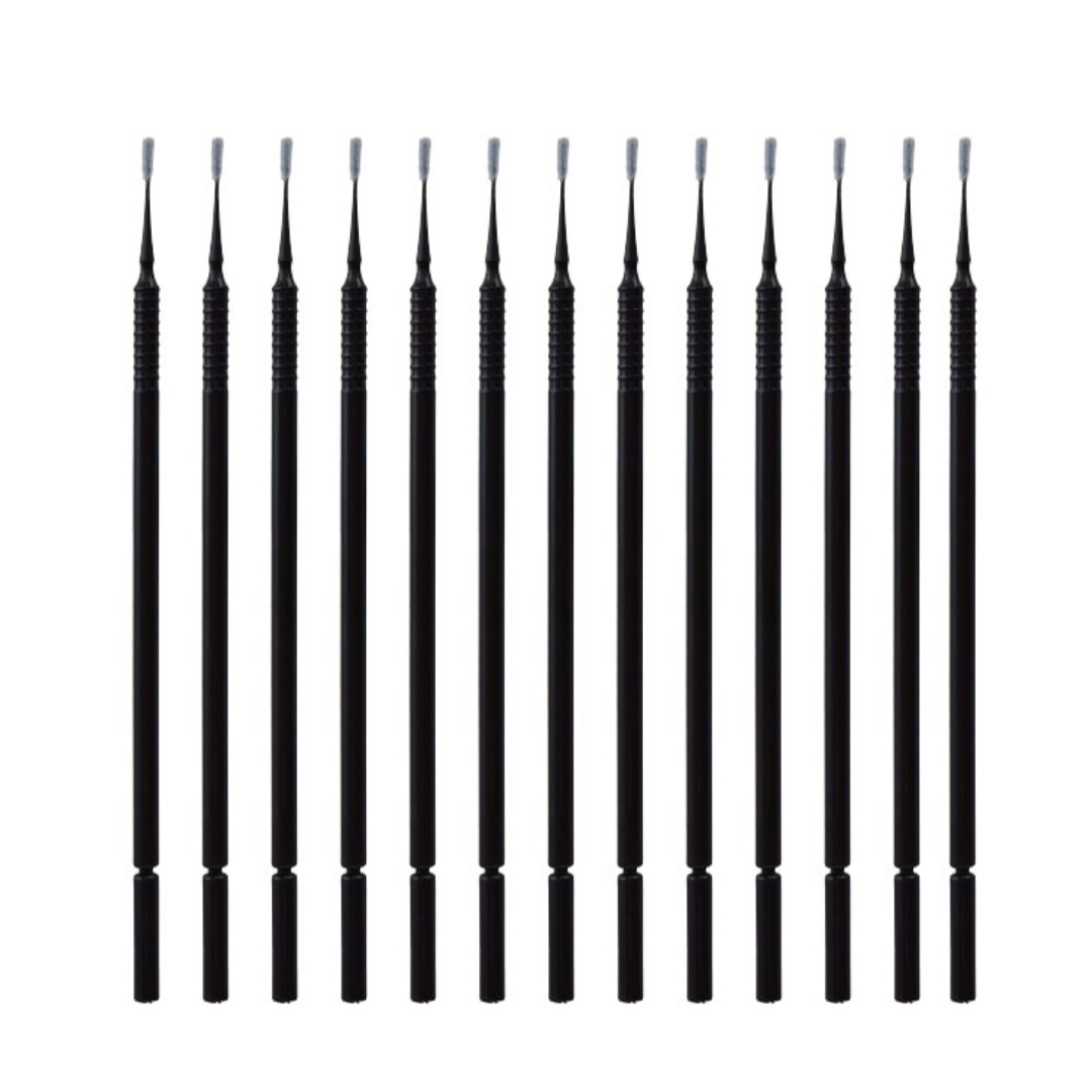 Micro Brushes - Black - EXTRA Slim w/bendable head (100pc)