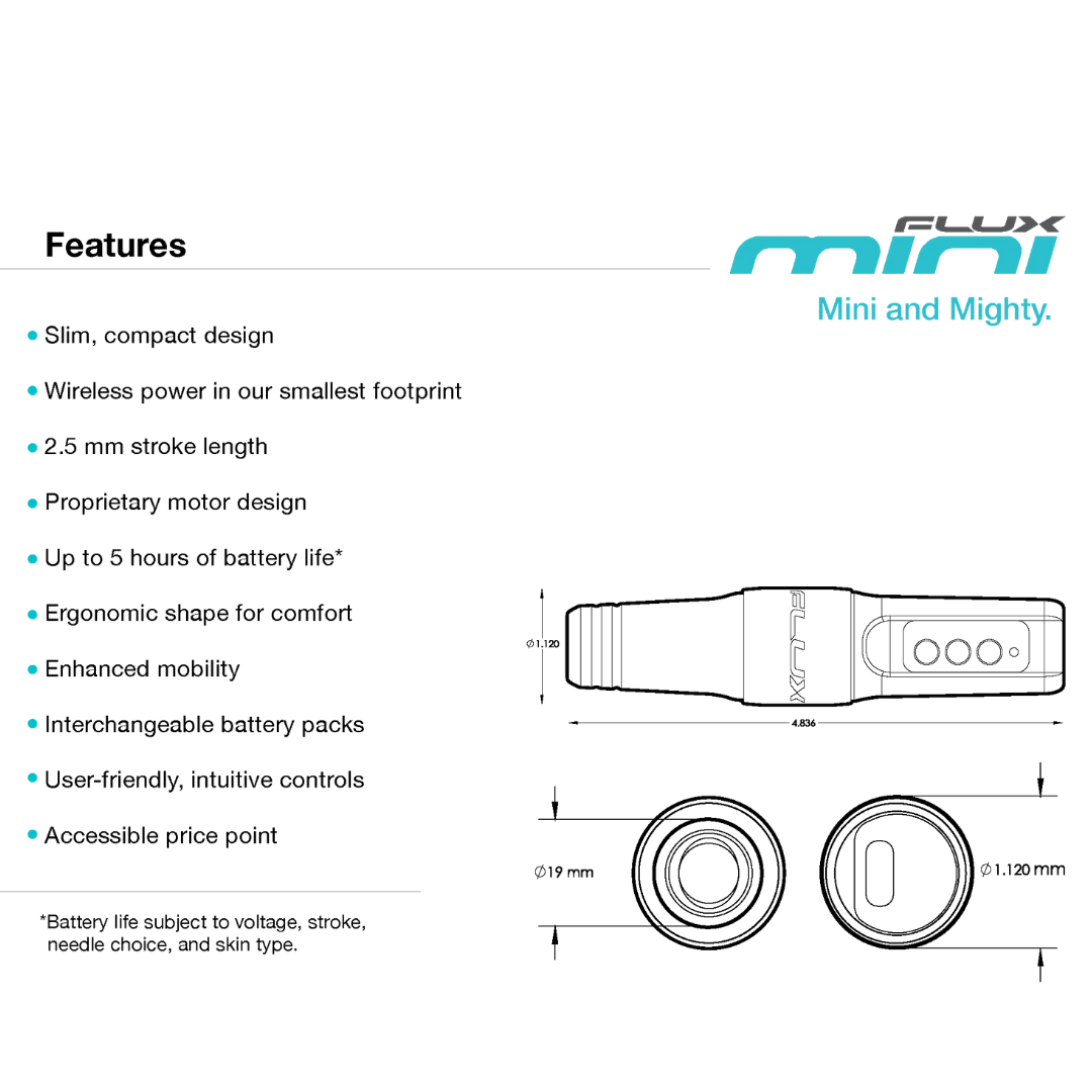 Flux Mini 2.5mm Wireless Machine - Bubblegum