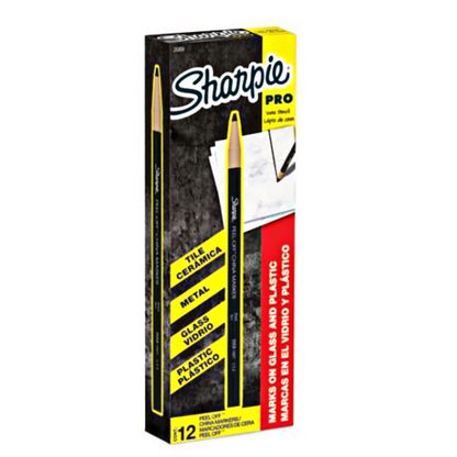 Sharpie Pro Wax China Marker - Black (1/3/12pcs)