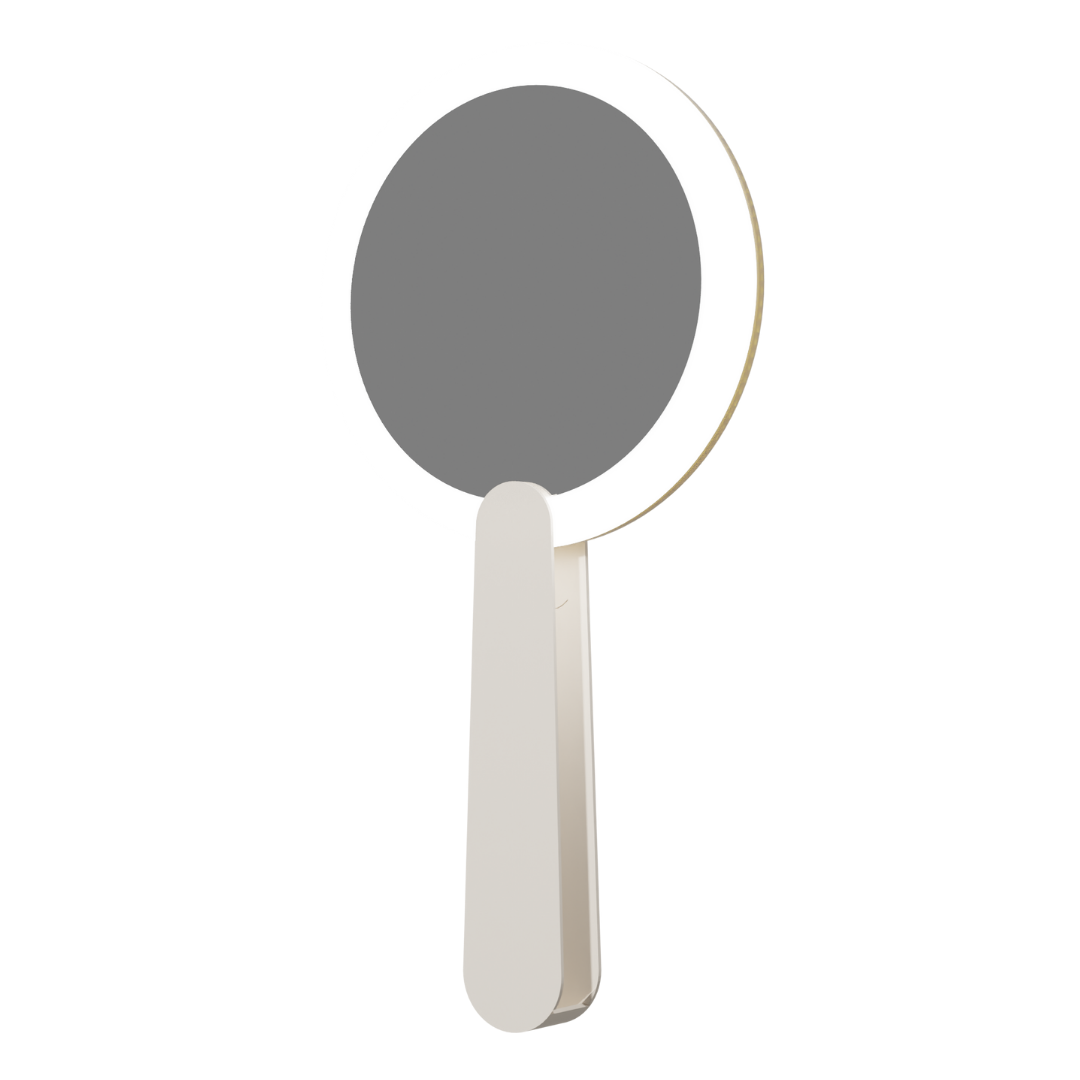 Solunar Luna LED Handheld Mirror - White