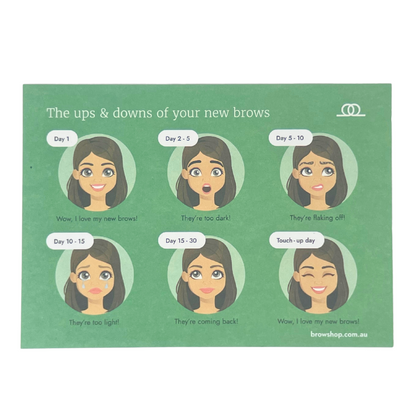 Browshop Client Brow Aftercare Cards (25 pack)