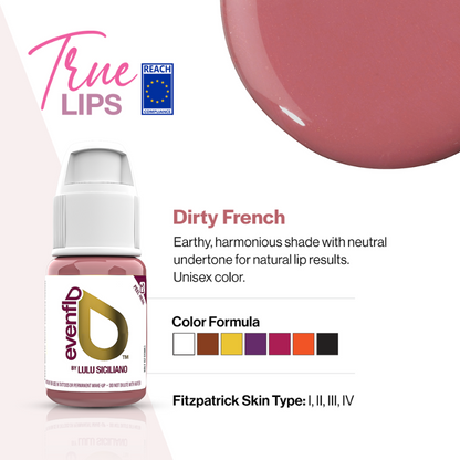 Evenflo LIP Pigments - TRUE LIPS Set (6 x 15ml bottles)