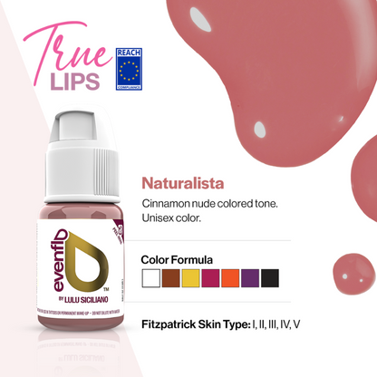 Evenflo LIP Pigments - TRUE LIPS Set (6 x 15ml bottles)