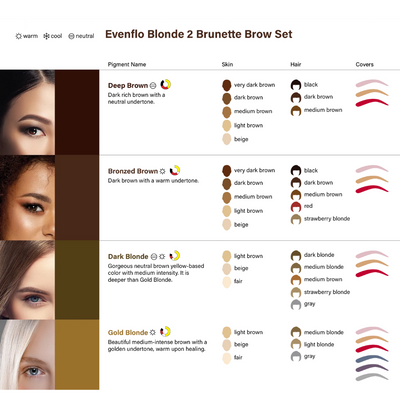 Evenflo BROW Pigments - B2B Gold Blonde 15ml