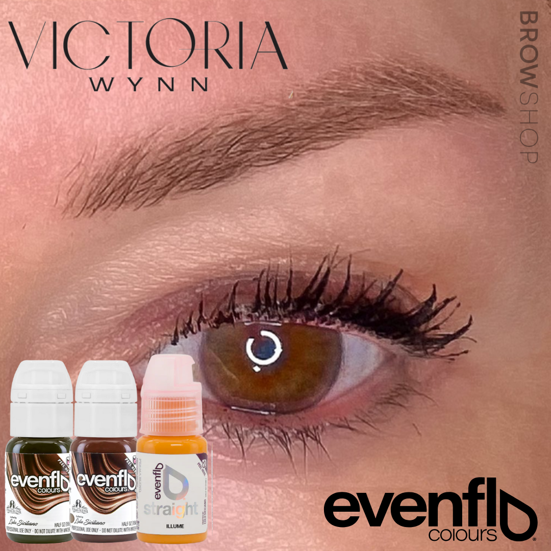 Artist Brow Pigment Blend - Victoria Wynn (Evenflo Oak, Mocha, Illume)