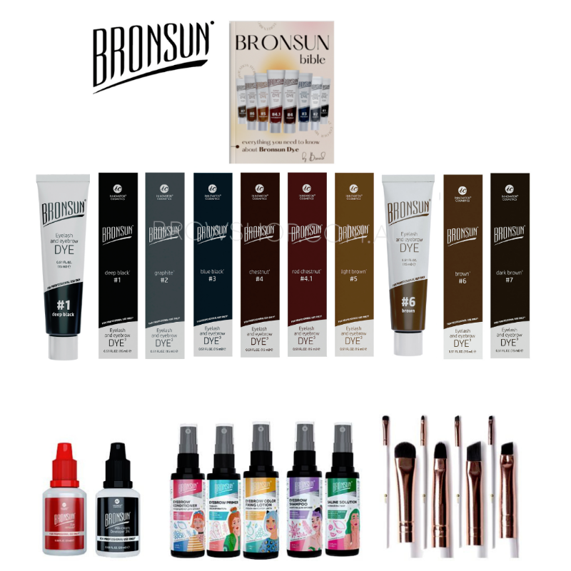 Bronsun Complete Kit Incl. Bronsun Bible - 'Hybrid' Lash & Brow Dye (All Shades)