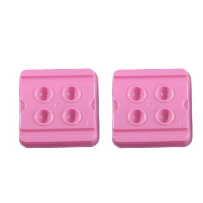 Dental Wells - 4 Well / Pink (50 pcs)