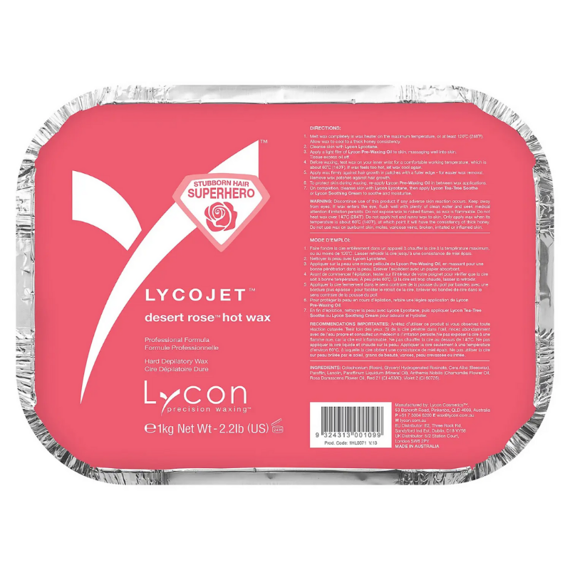 Lycon Lycojet Desert Rose Hot Wax 1kg