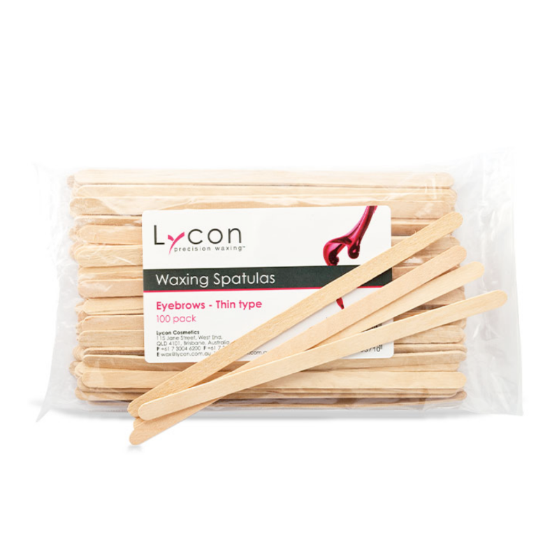 Lycon Eyebrow Spatulas - Thin Type 100pk