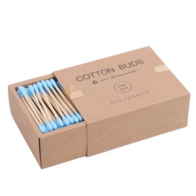 Eco-friendly Cotton Tips (200/1000pcs) - Blue