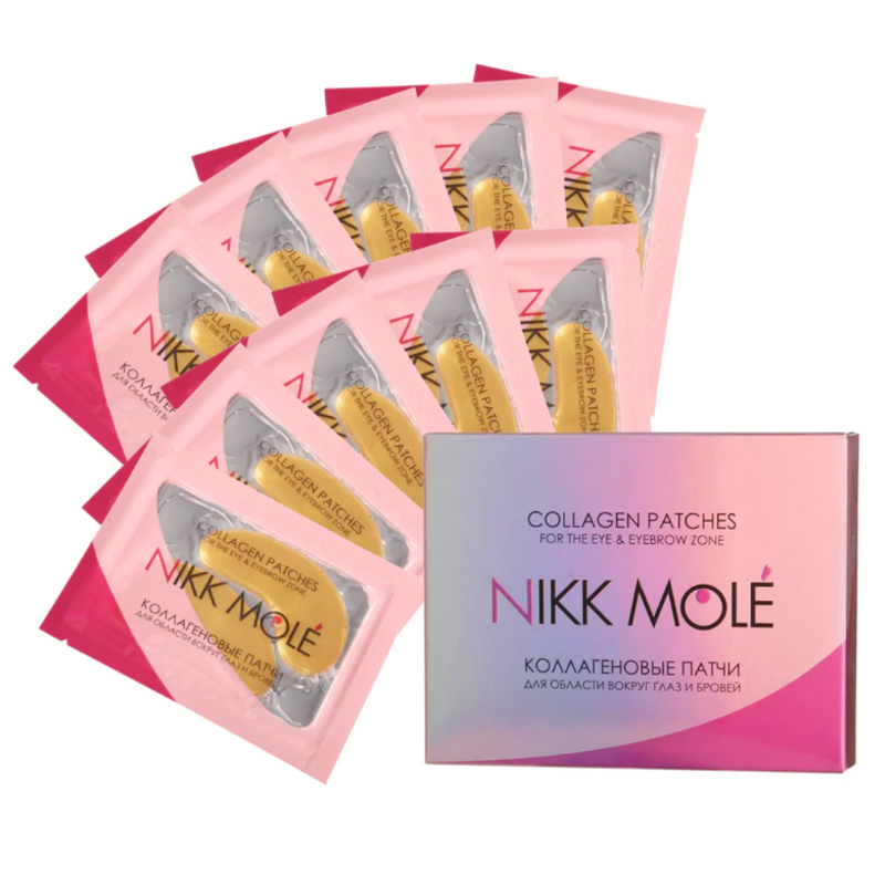 Nikk Mole Undereye Collagen pads - GOLD (10 pairs)