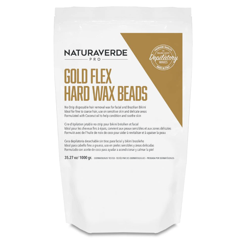 Naturaverde Gold Flex Hard Wax Beads - 1kg