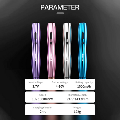 Dragonhawk Mast P20 Wireless Tattoo Machine - Purple