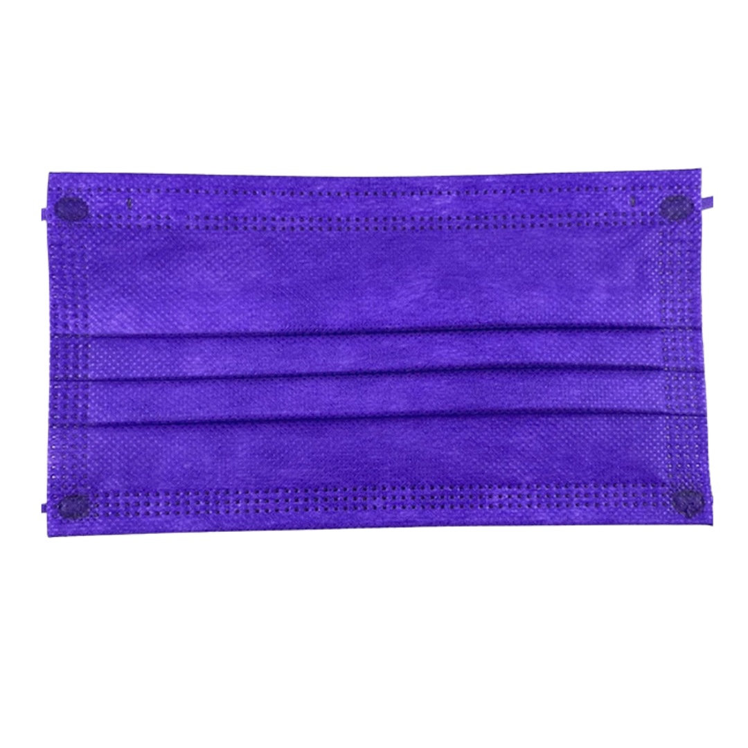 Disposable Face Mask - Dark Purple (50-500 pcs)