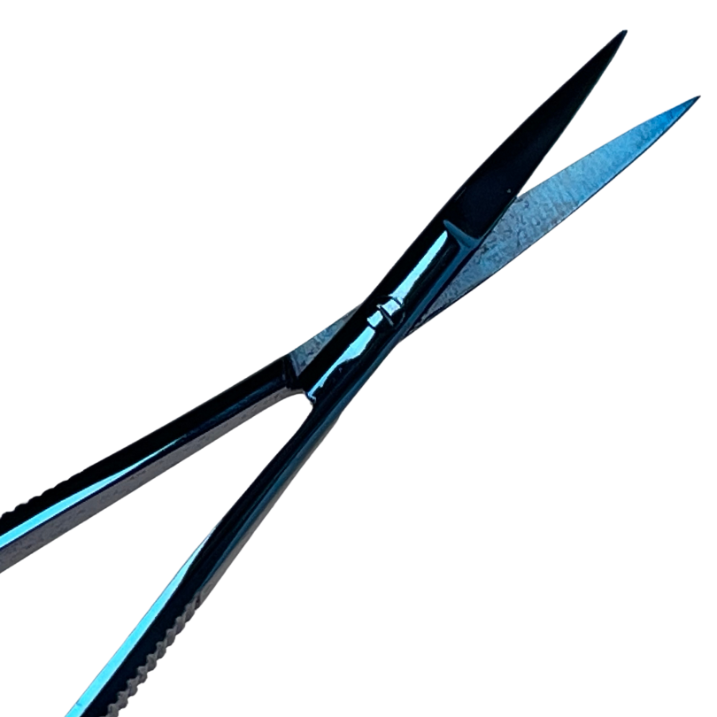 Browshop Professional Spring Scissors - Blue Plasma