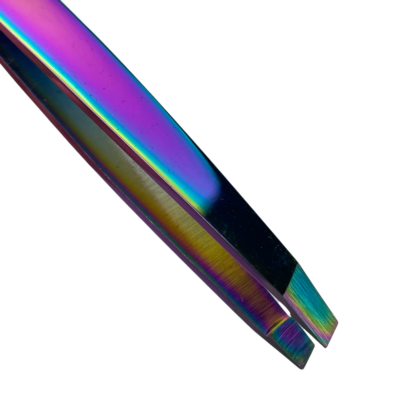 Browshop Professional Tweezer - Holographic Slanted